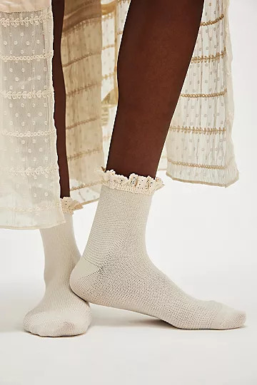 Beloved Waffle Knit Ankle Socks | Free People (Global - UK&FR Excluded)