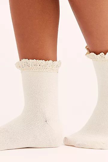 Beloved Waffle Knit Ankle Socks | Free People (Global - UK&FR Excluded)