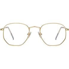 SOJOS Small Blue Light Blocking Glasses Hexagonal Eyeglasses Frame Anti Blue Ray Glasses One and ... | Amazon (US)