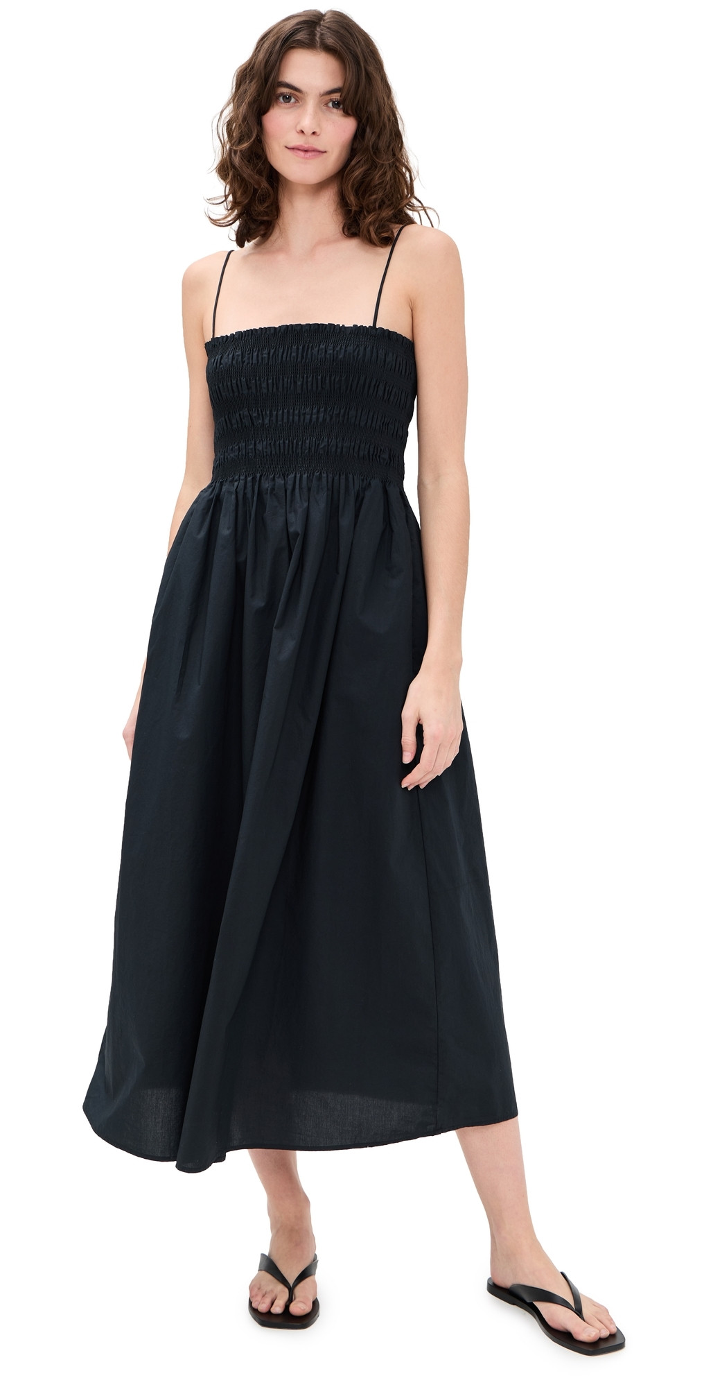 Z Supply Cornelia Poplin Dress Black XS | Shopbop