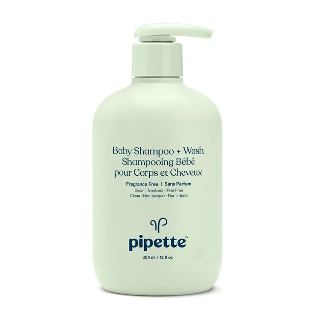 Pipette Baby Shampoo and Body Wash - Fragrance Free, Tear-Free Bath Time, Hypoallergenic, Moistur... | Walmart (US)