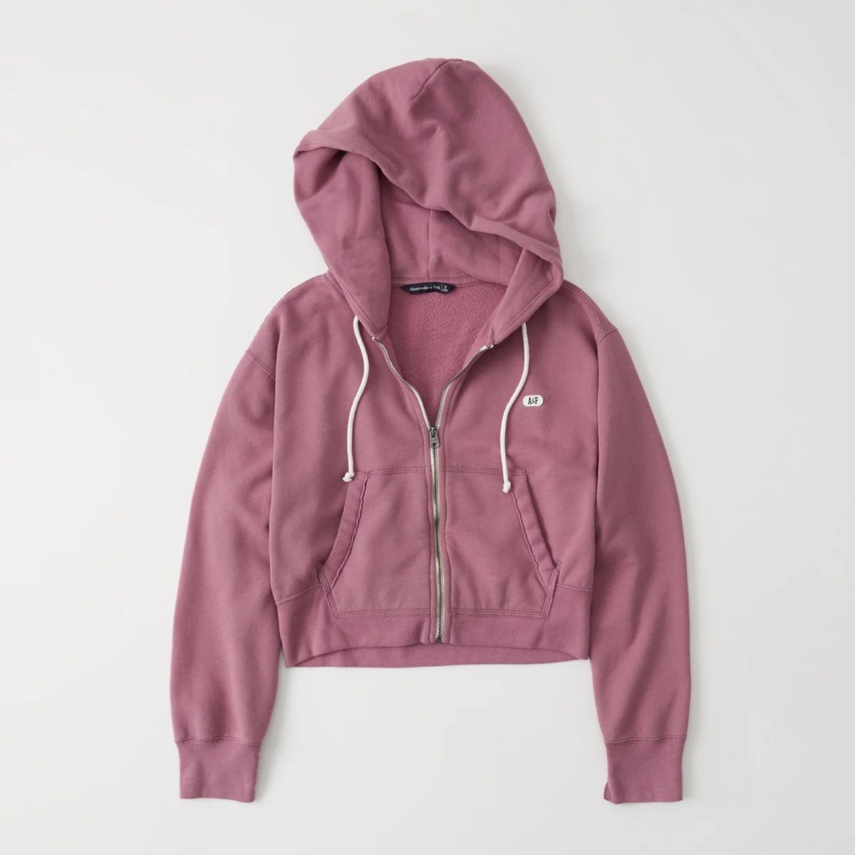 Cropped Full-Zip Hoodie | Abercrombie & Fitch US & UK