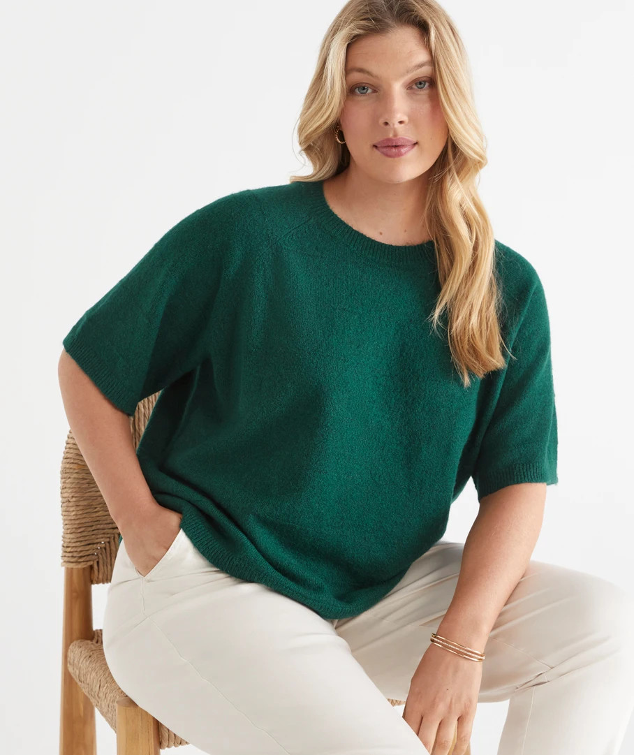 Brushed Short Sleeve Tee | Sussan