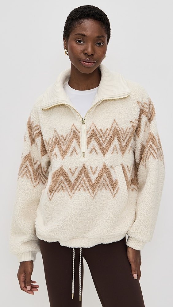Hendrik Half Zip Faux Sherpa Pullover | Shopbop