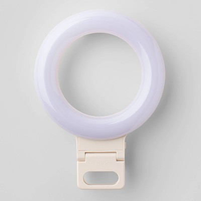 Clip-On Conference Ring Light - heyday™ Stone White: Camera Light Accessory | Target