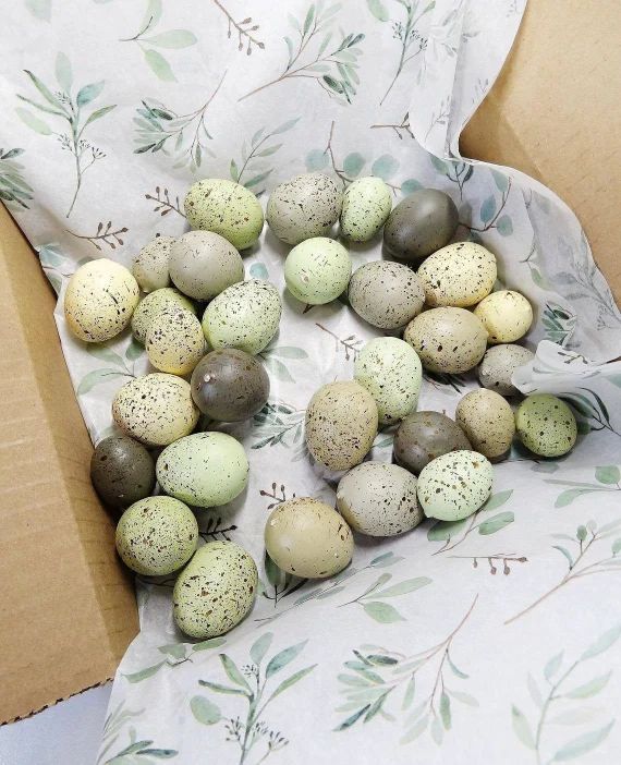 30 Speckled Eggs Natural Eggs Foam Eggs Easter Eggs Mini | Etsy | Etsy (US)