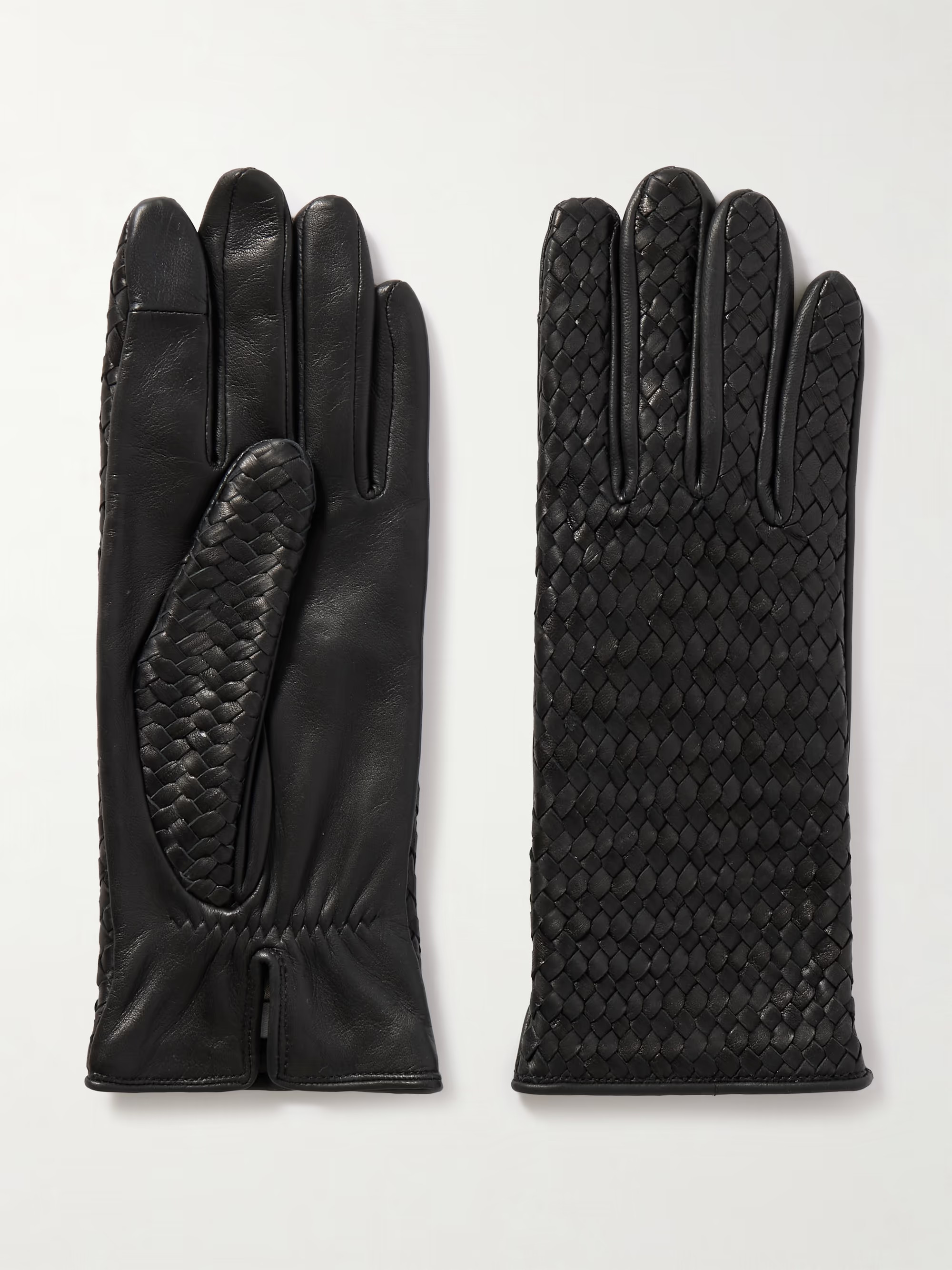 Stanilas woven leather gloves | NET-A-PORTER (US)