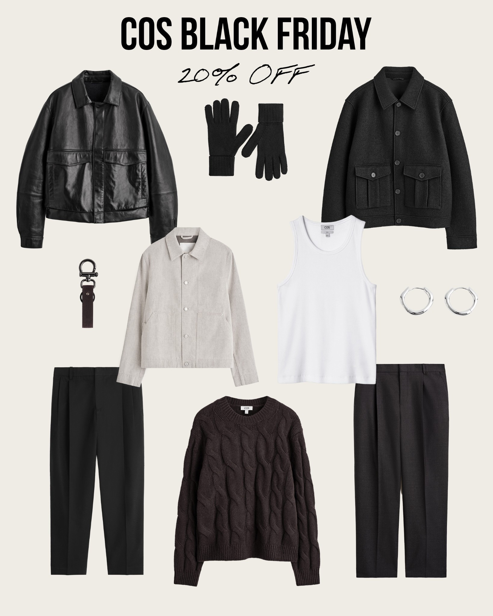 COS BLACK FRIDAY SALE 20% OFF 

#LTKootd #LTKGiftGuide #LTKMens