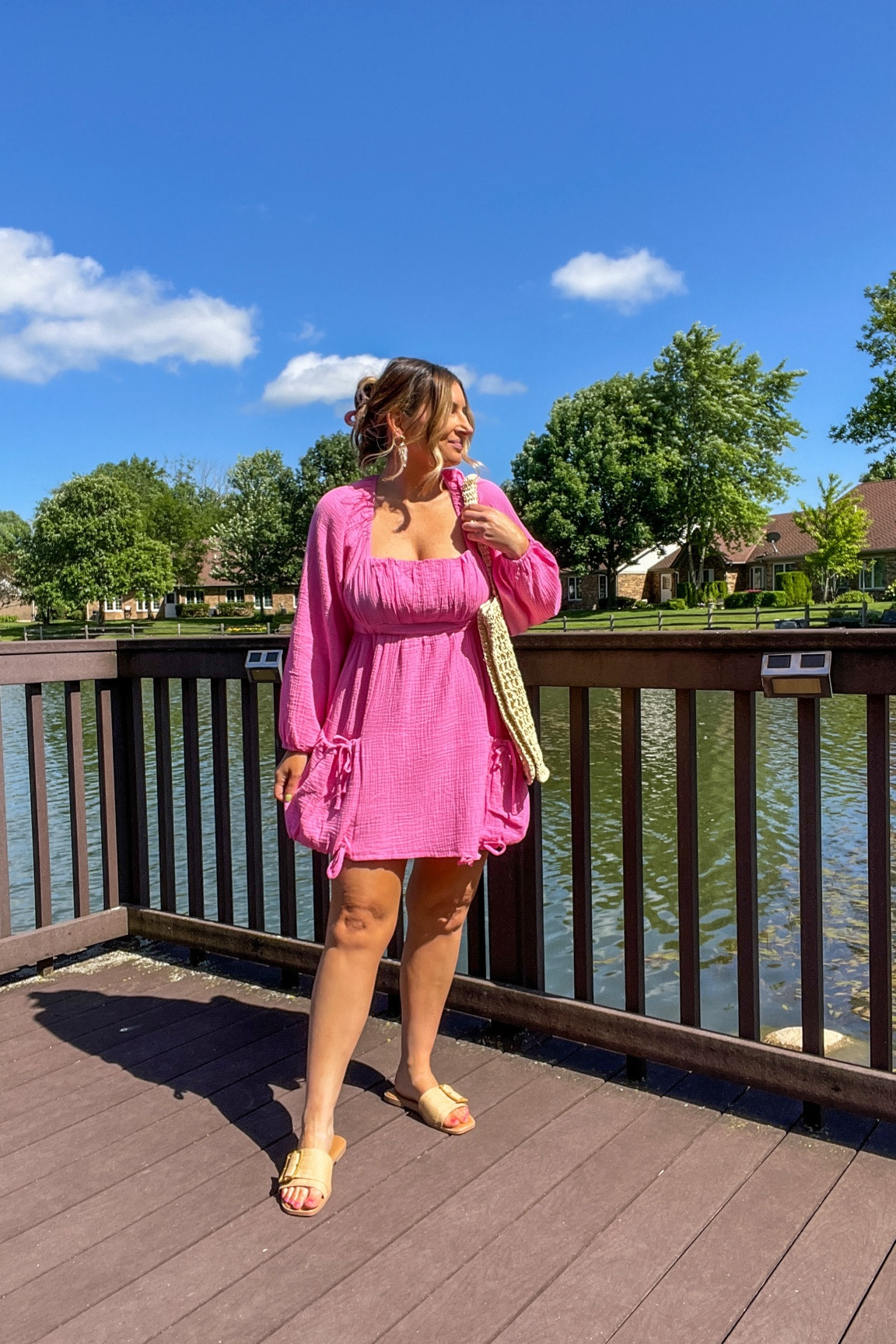 Amazon long sleeve summer mini dress, Free People look for less, pink bow hair clip, claw clip, casual outfit, summer outfit 

#LTKSaleAlert #LTKFindsUnder50 #LTKStyleTip