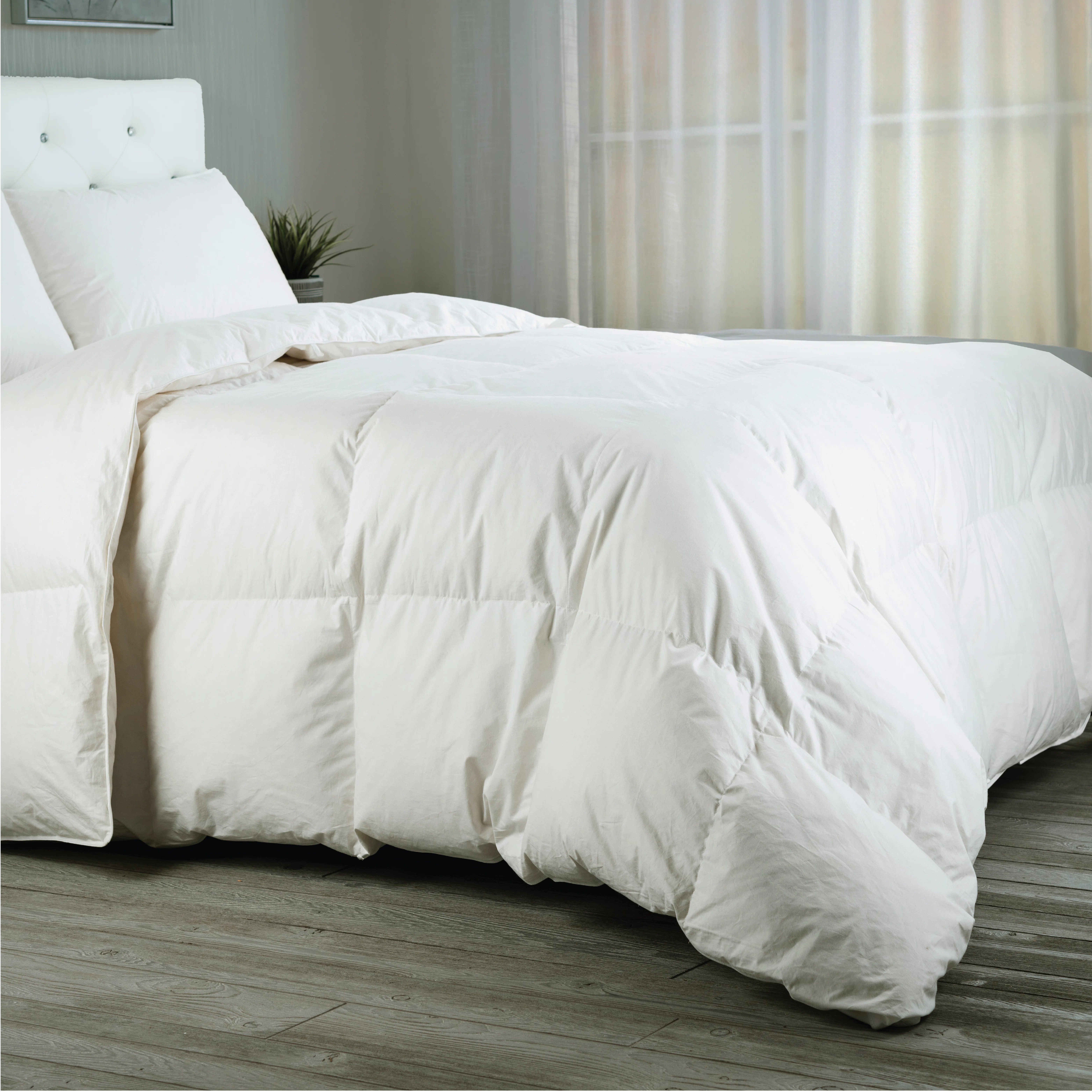 Goose Down Comforter 100% Egyptian-Quality Cotton 600 Thread Count Duvet Insert with Corner Tabs | Wayfair North America