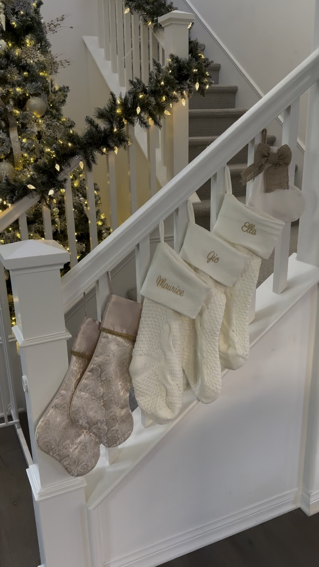 The kids stockings are 50% off right now making them under $20 with personalization 🎄 Fast shipping and really great quality! Font color-Goldenrod in sweetheart font 

Christmas decorations, stockings, cable knit stockings, white and gold Christmas decorations, Personalization Mall, personalized stocking, neutral home 

#LTKSeasonal #LTKHoliday #LTKCyberWeek