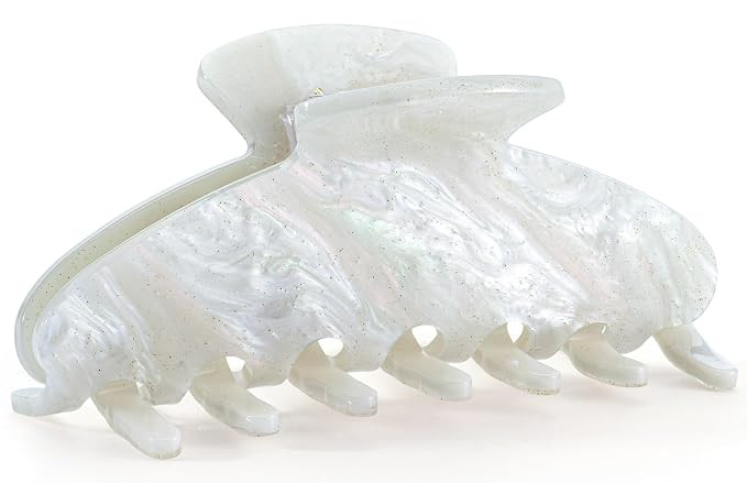 Glitter Acrylic Hair Claw Clip for Women, Large 4 Inch No-Slip Claw Clips for Thin & Medium Thick... | Amazon (US)