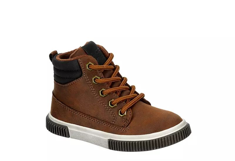 Day Five Boys Infant Lil Jacob High Top Sneaker - Brown | Rack Room Shoes