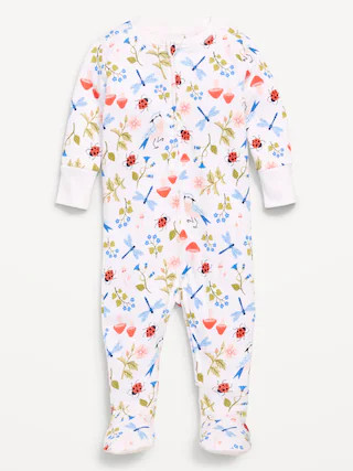 Old Navy x Lovevery Snug-Fit 2-Way-Zip Sleep & Play Footed One-Piece for Baby | Old Navy (US)