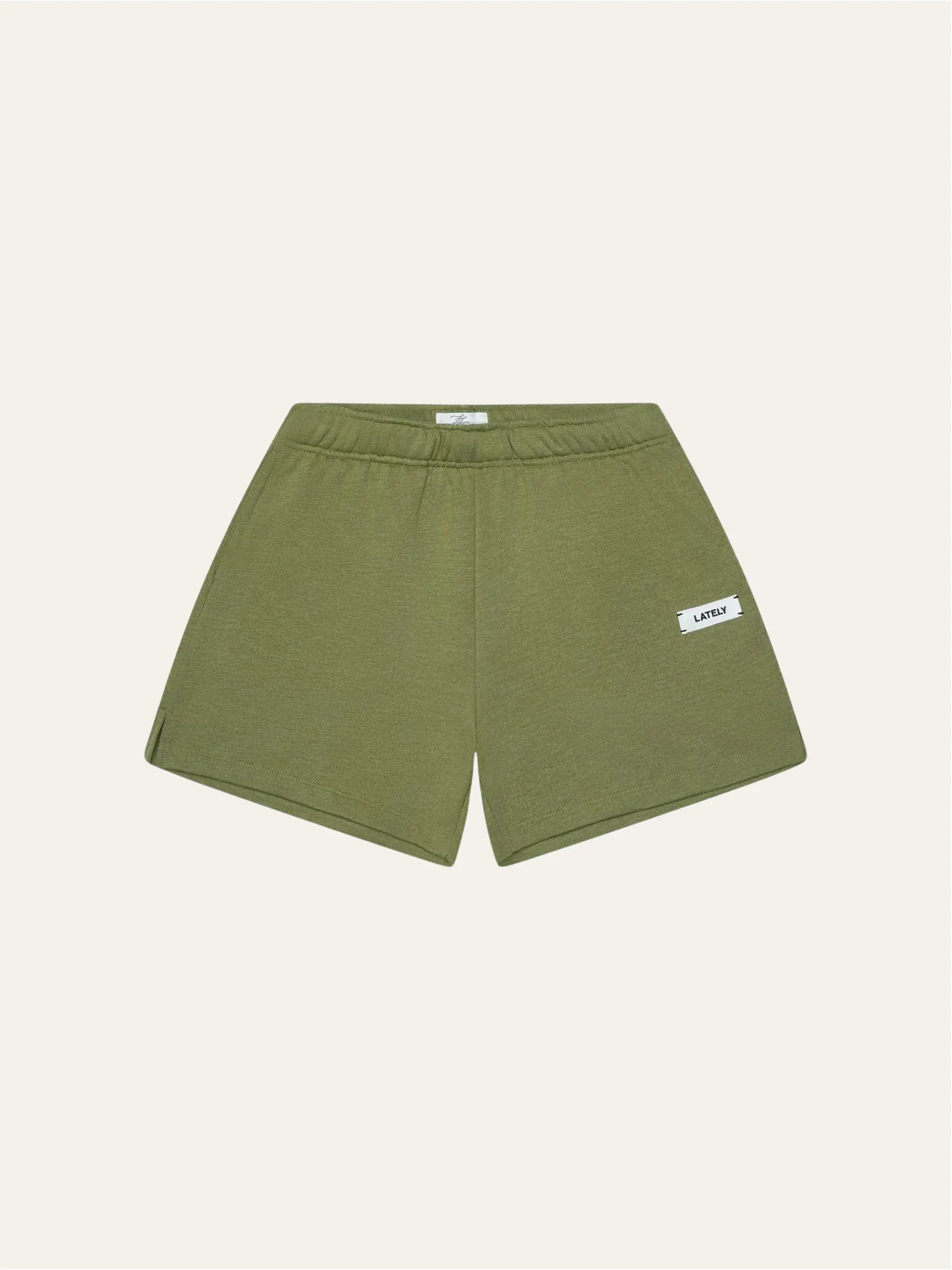 A-line Lounge Short Matcha | Lately Lounge The Label