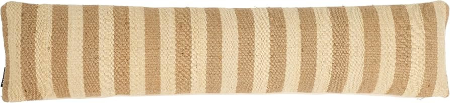 SAFAVIEH Nomy Throw Pillow, 36" L x 8" W, Mustard/Beige | Amazon (US)