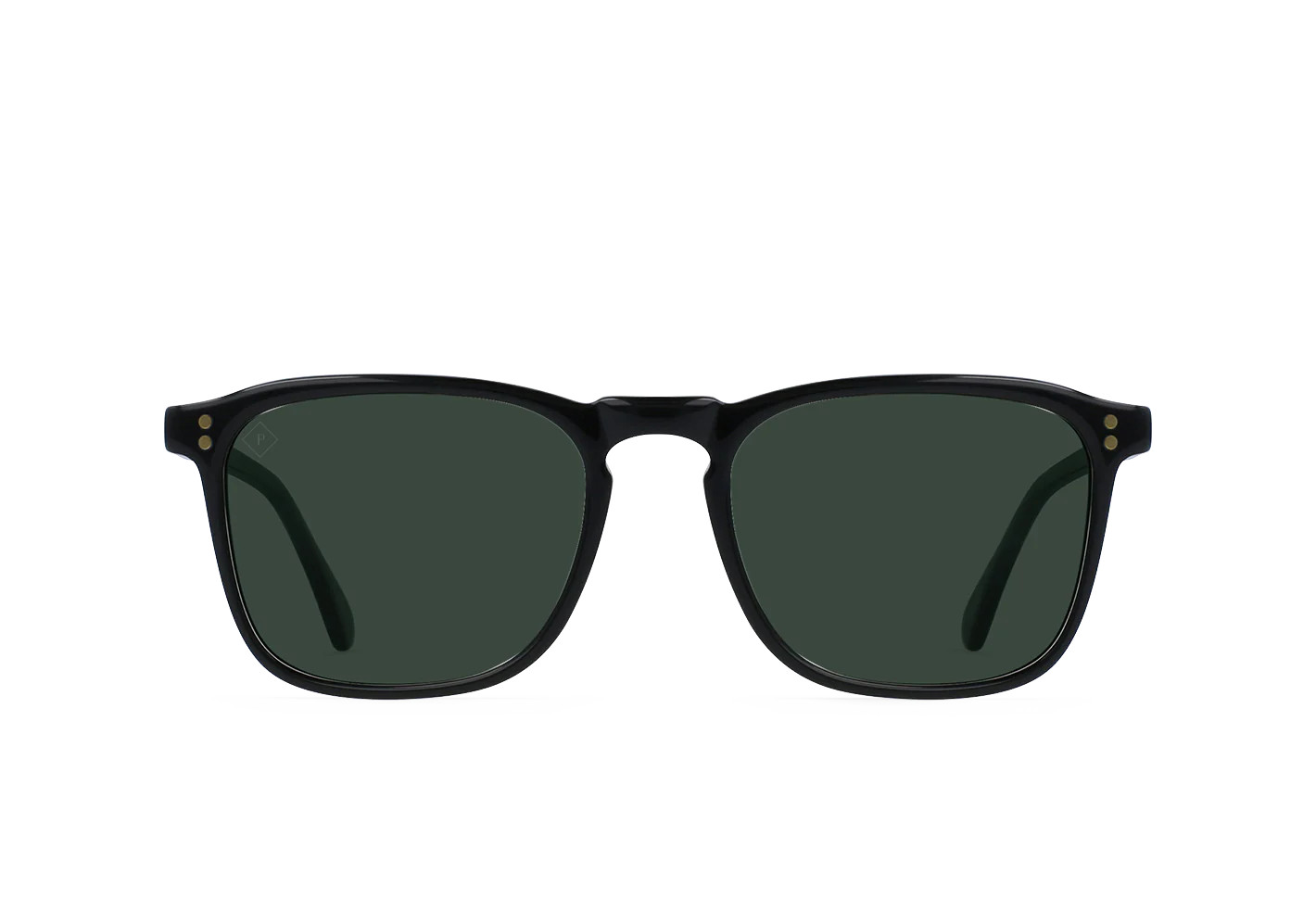 RAEN Wiley Men's Square Handmade Sunglasses In Recycled Black | RAEN