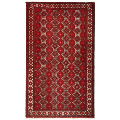Antique Red Tribal 4x6'5 Oriental Area Rug | Wayfair North America
