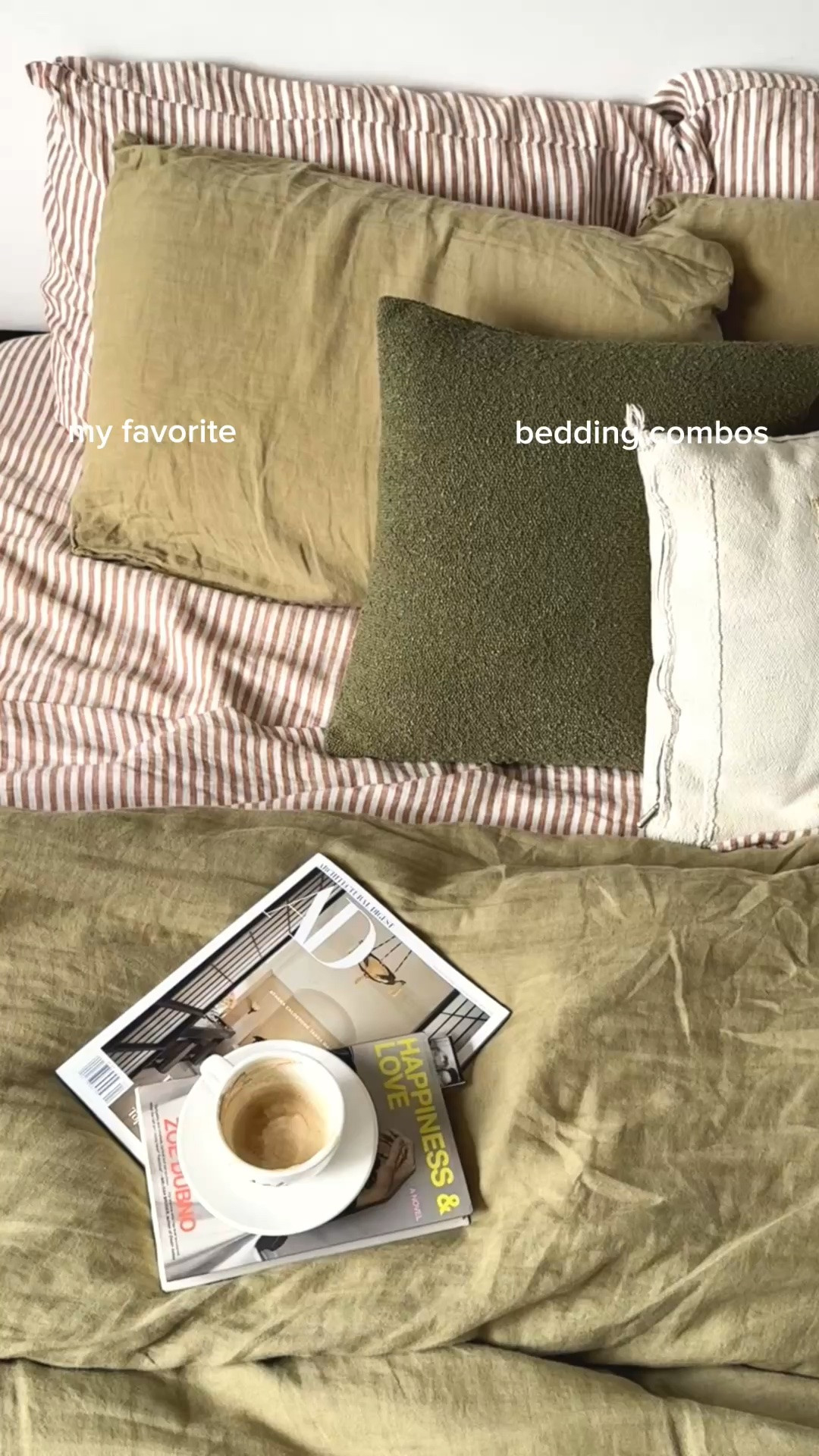 A few of my favorite bedding combinations lately. Mixing stripes, linen, and soft colors is my favorite way to make a bedroom feel cozy.

Cozy bedroom, bedding inspiration, linen bedding, striped bedding, layered bedding, bedroom decor, cozy home, pink bedding, green linen bedding, bedroom styling

#LTKHome