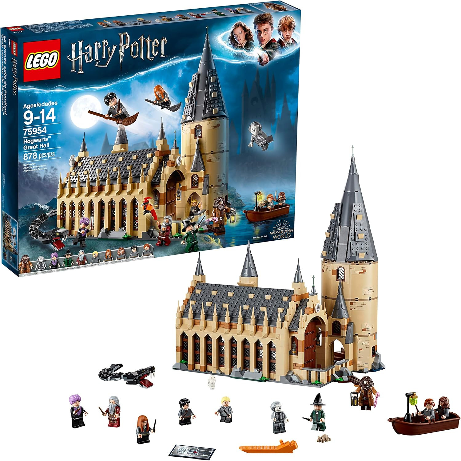 LEGO Harry Potter Hogwarts Great Hall 75954 Building Kit and Magic Castle Toy, Fantasy Creatures,... | Amazon (US)