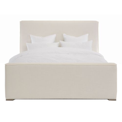 Verona Bed, Ivory Linen | One Kings Lane