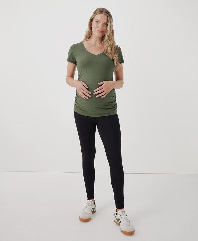 Women’s Maternity On The Go-to Legging made with Organic Cotton | Pact | Pact Apparel