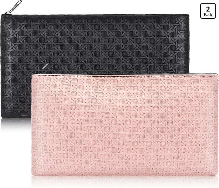 2pack Money Bag, Cash Zipper Pouch, Bank Bags, Cash Wallet, Cosmetic Receipts Coins Small Tools O... | Amazon (US)