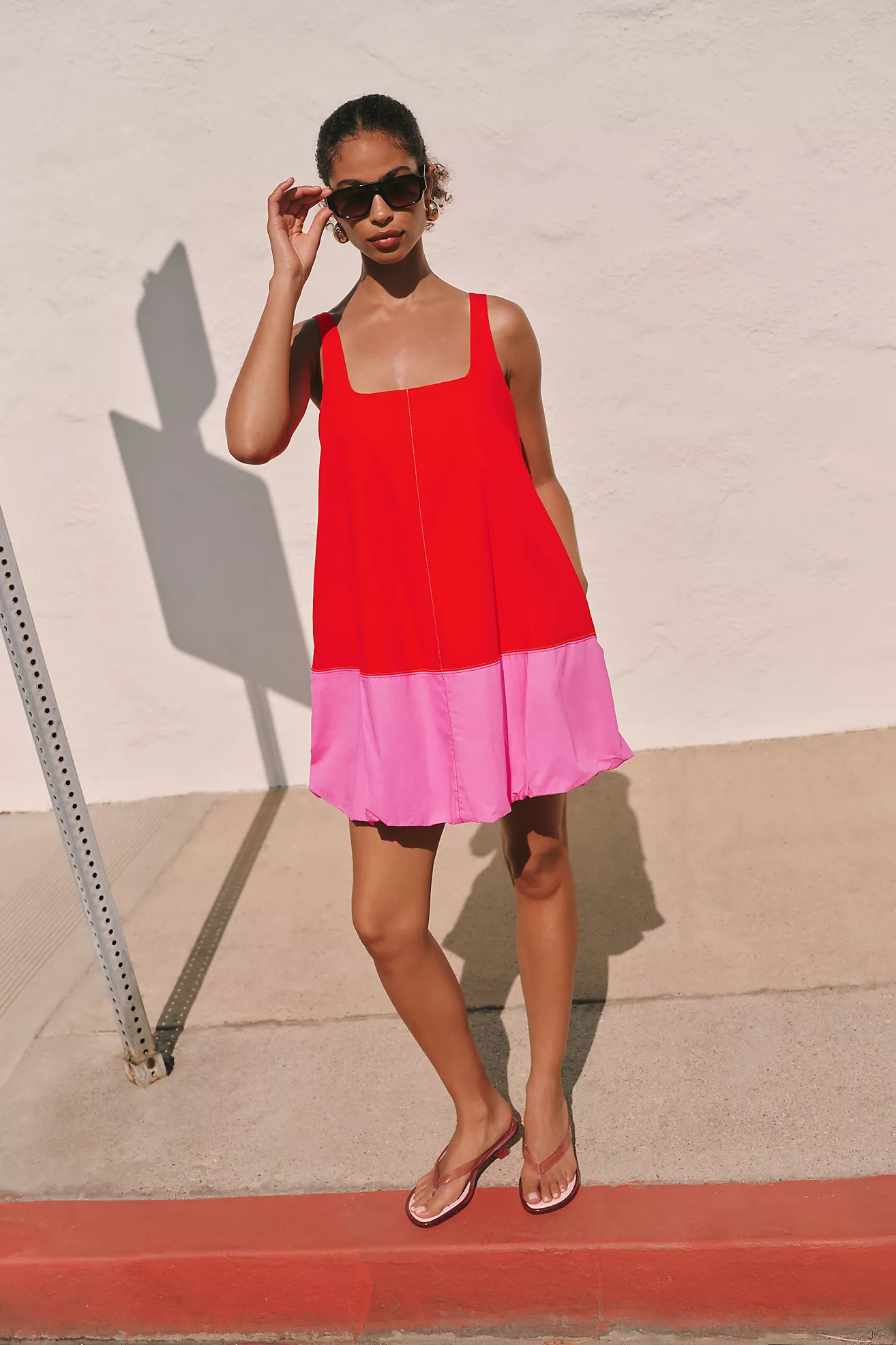Maeve Poplin Bubble Mini Dress | Anthropologie (US)