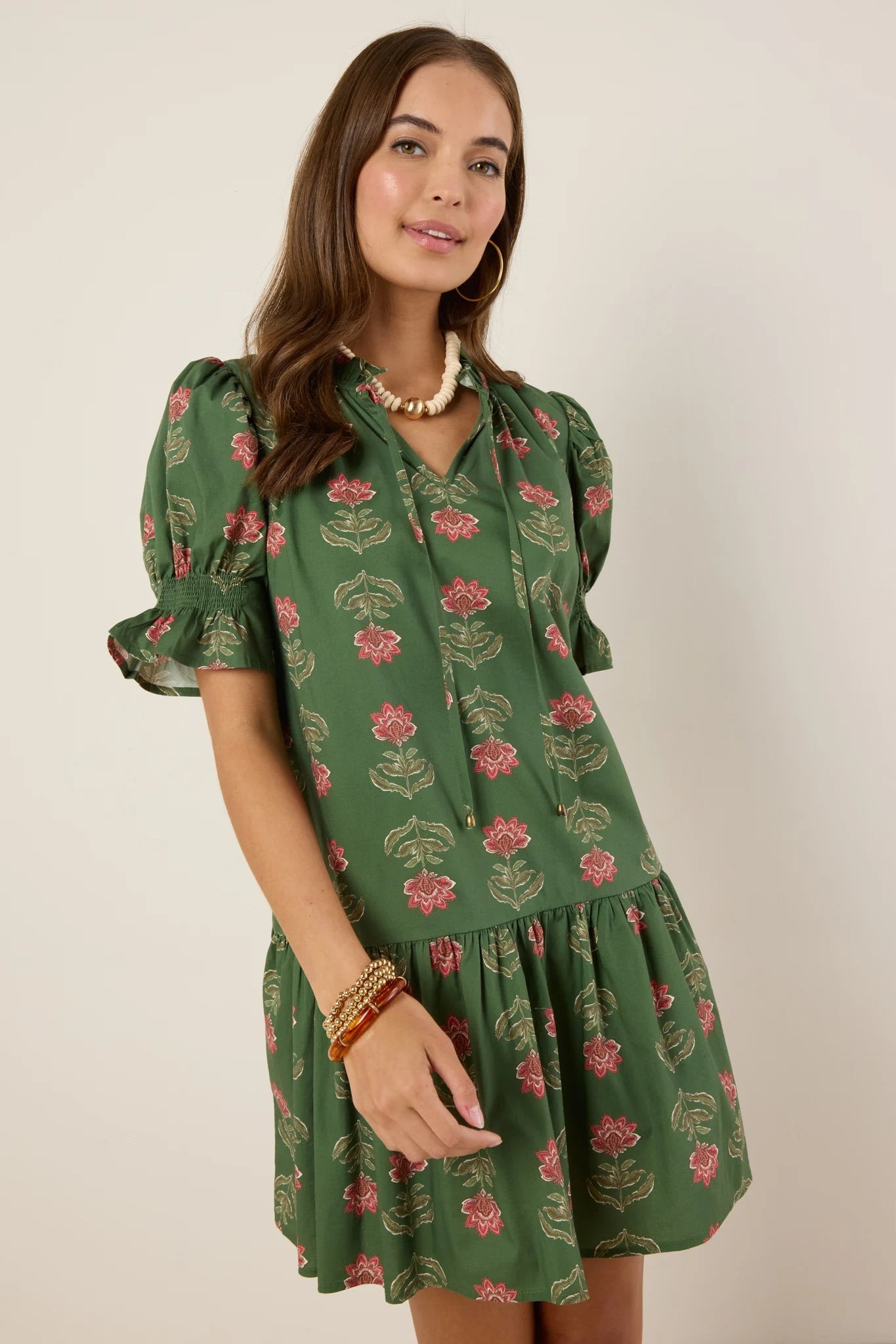 Ariel Dress- Green | Avara