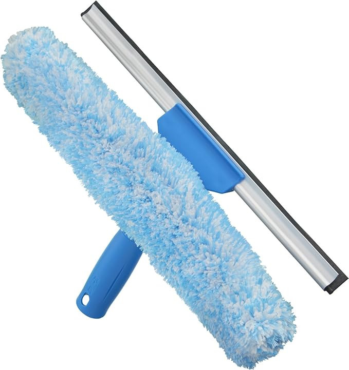 Unger Professional Microfiber Window Combi: 2-in-1 Professional Squeegee and Window Scrubber, 14"... | Amazon (US)