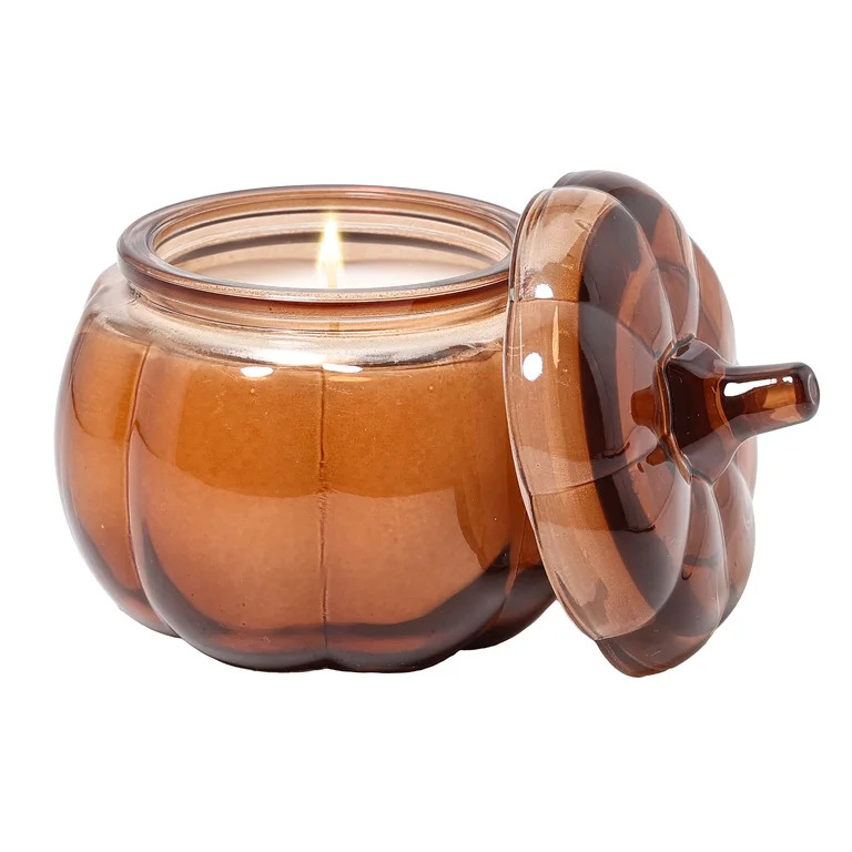 Better Homes & Gardens 5 oz Glass Pumpkin Jar Candle, Farm Apple Pumpkin | Walmart (US)