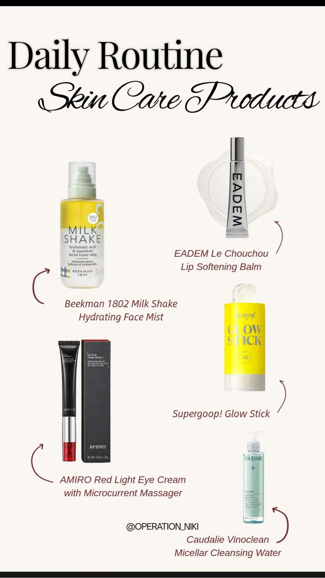 Daily skincare products I rely on to keep my skin balanced and supported ✨🧴 I focus on hydration, maintenance, and consistency so my routine stays simple and effective every day.

Follow for more @OPERATION_NIKI on IG, TikTok, & Facebook
#dailyskincare #skincareroutine #amazonbeauty #beautyessentials #selfcareroutine #skincarefavorites #beautyfavorites #amazonfinds #operationniki 

 #LTKmorningroutine #LTKselfcare #LTKBeauty