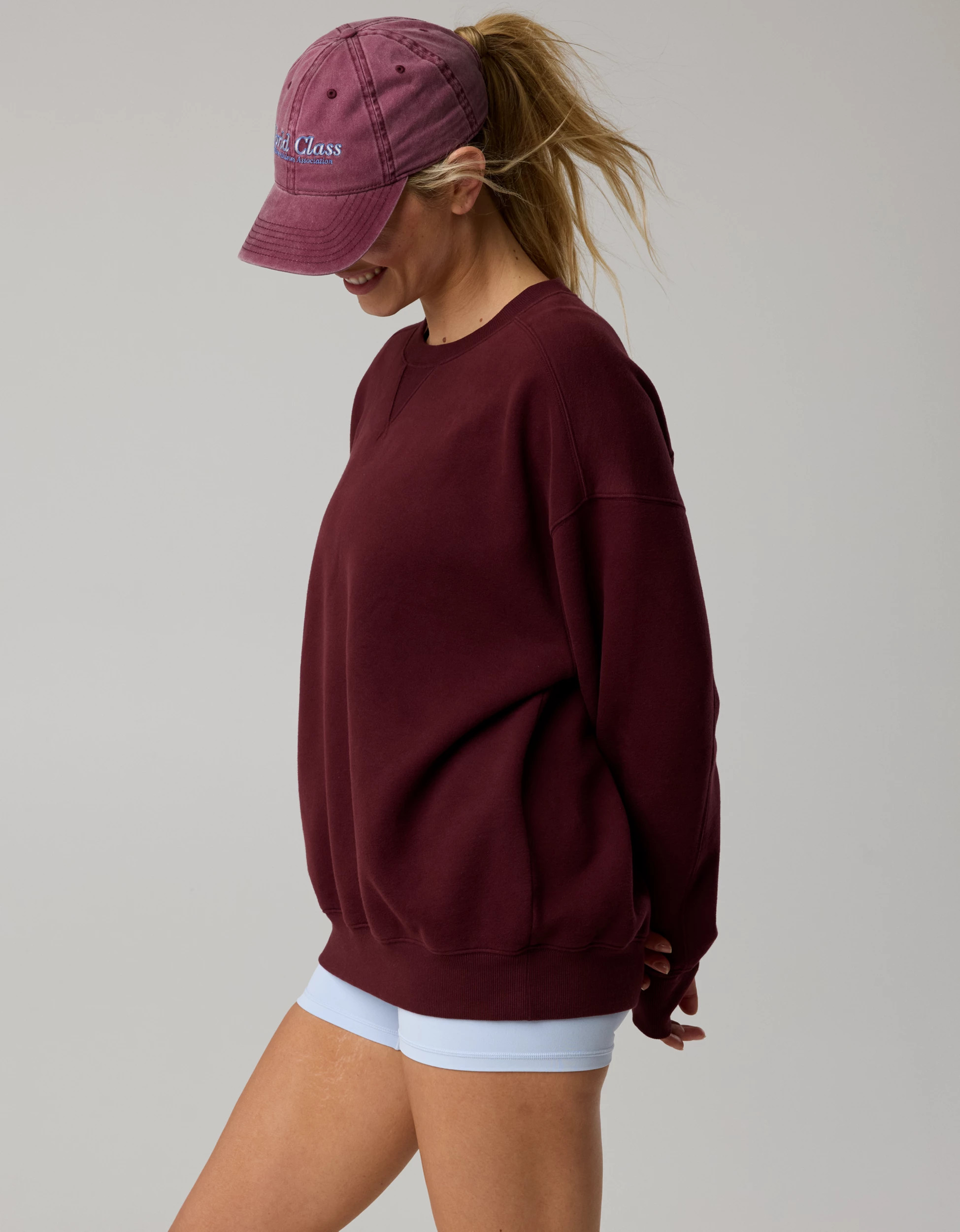 OFFLINE By Aerie Cloud Fleece Oversized Crewneck Sweatshirt | Aerie