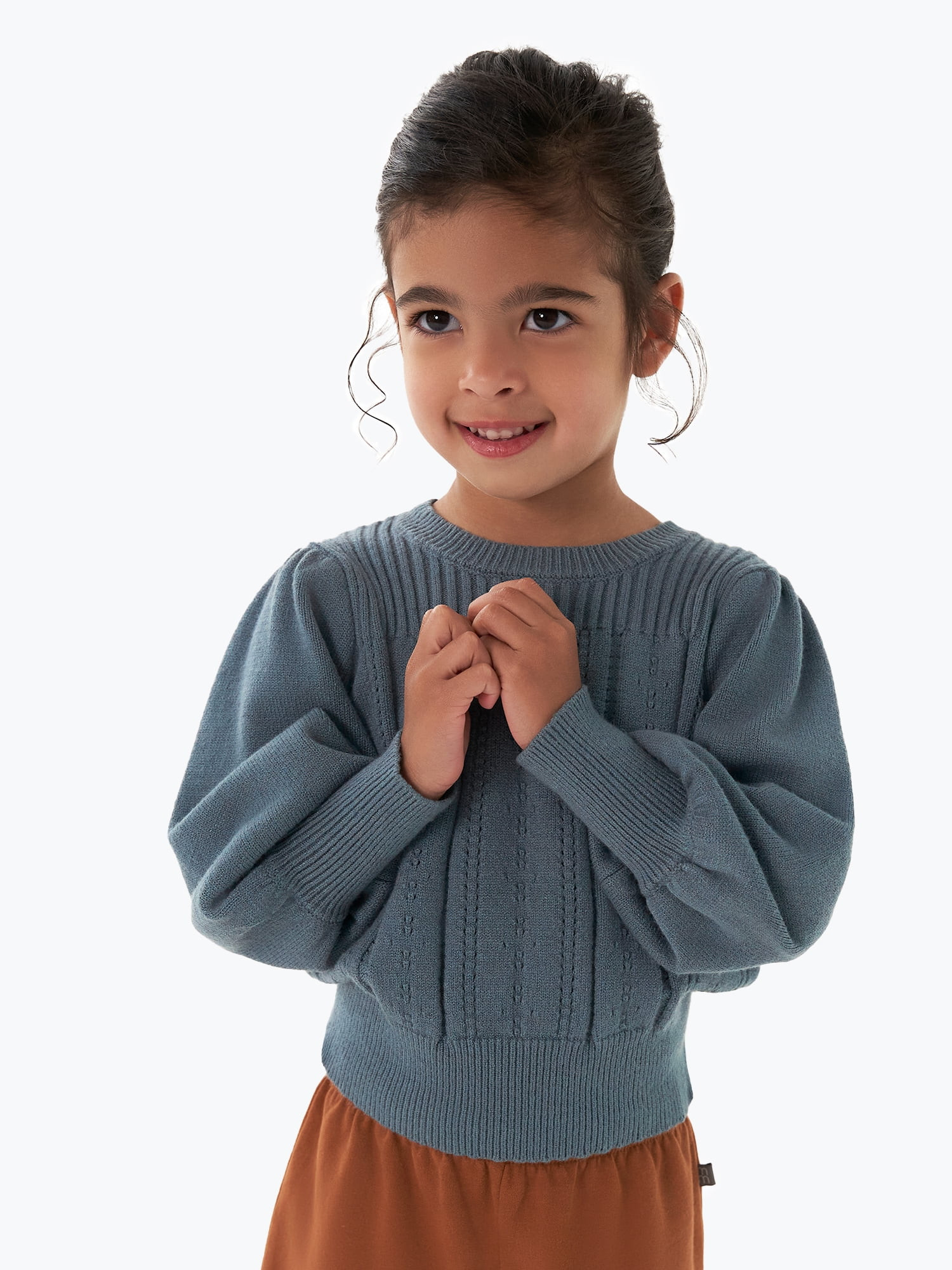 Modern Moments by Gerber Toddler Girl Pointelle Sweater, Sizes 12 Months - 5T - Walmart.com | Walmart (US)