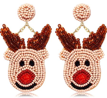 Amazon Christmas earrings! Reindeer beaded earrings! 

#LTKHoliday #LTKSeasonal