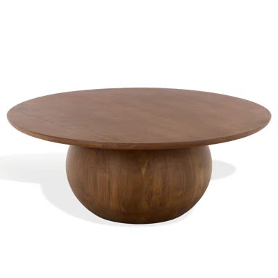 Iver Solid Wood Pedestal Coffee Table | Wayfair North America