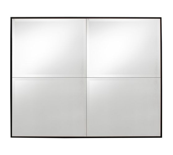 Brinkley Paneled Accent Rectangular Wall Mirror | Pottery Barn CA