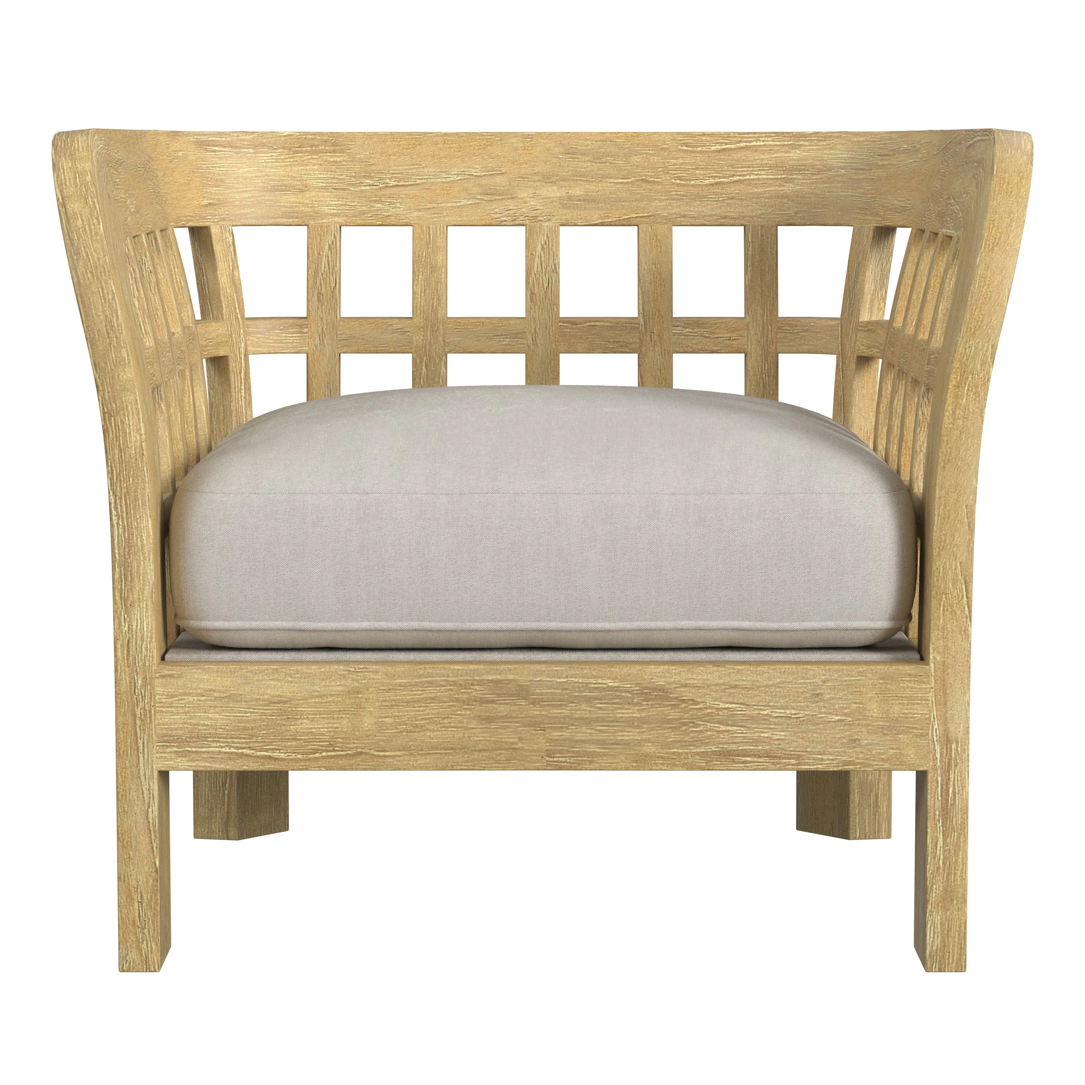 Sage Teak Patio Chair with Cushions | Wayfair North America