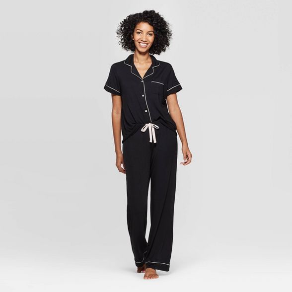 Women's Beautifully Soft Notch Collar Pajama Set - Stars Above™ | Target