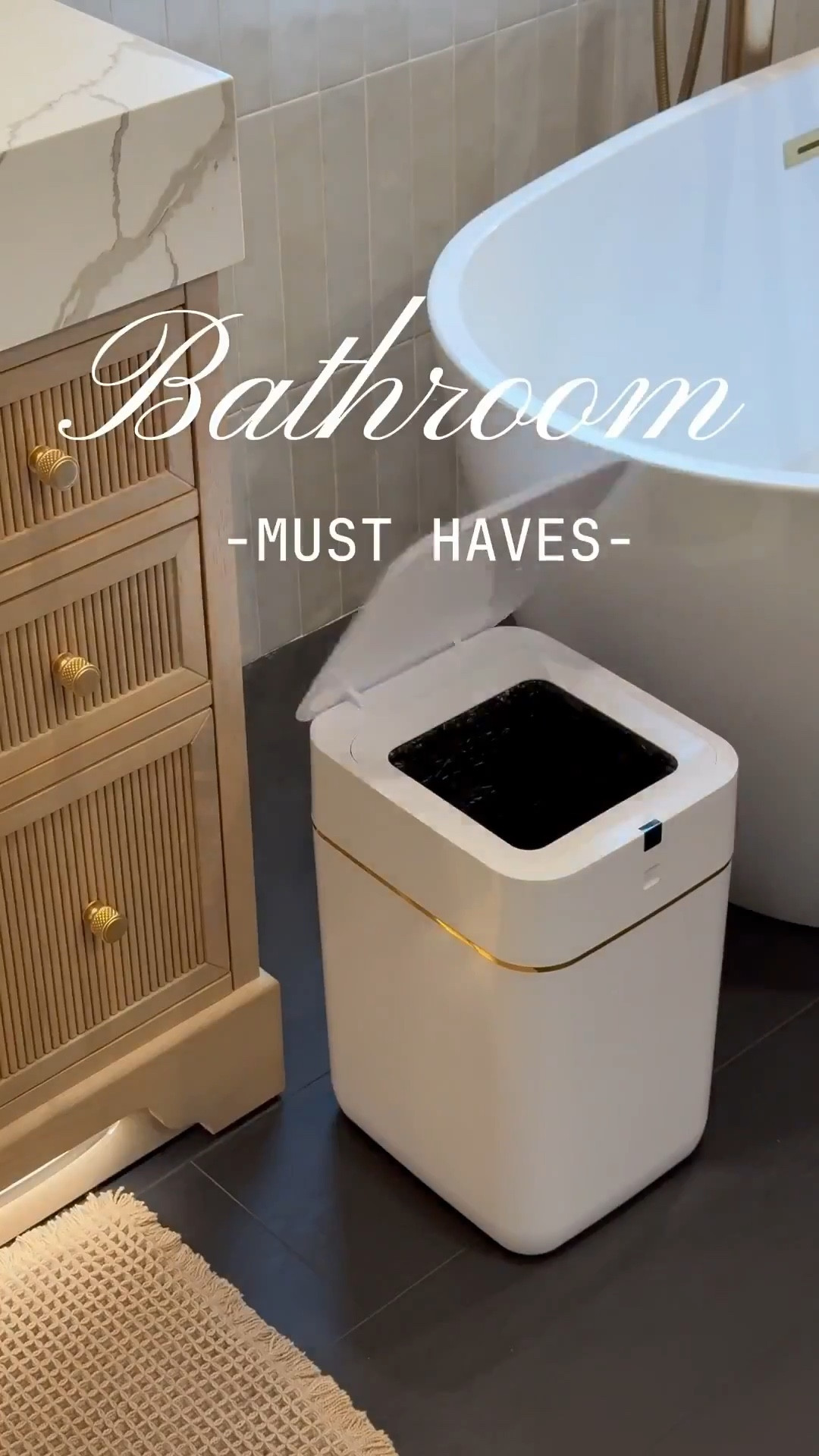 Tired of applying stickers to your containers only to have them turn out crooked? 😆 Try this simple hack: flip the new sticker and align it with the existing sticker, then roll the container to apply it evenly. Voilà! Perfectly placed stickers every time! 


Here are my top picks for practical yet stylish bathroom essentials!

1.  Automatic Trash Can: This game-changing trash can is self-emptying, making bathroom cleanup a breeze.

2.  Designer Shower Soap Dispensers: Elevate your bathroom's aesthetic with these sleek, high-end looking dispensers.

3.  Versatile Suction Hooks: These hooks work wonders on glass, textured tile, and even come with 3M attachments for added security on rough surfaces.

4.  Hair Catcher: A must-have for avoiding clogged drains, this handy tool keeps your bathroom plumbing flowing freely.

5.  I'm loving the Nordic-style teak bath mats, which come in various sizes and finishes, including oiled. 

6. The acrylic bath tray is also stunning, with its clear design that adds a touch of minimalist chic. 

7. Waffle bath mats are another must-have - they're not only gorgeous, but also non-slip. 

8. And for a practical touch, a soap and lotion pedestal is a game-changer, keeping water spills and accumulation under control.

9. These finds combine functionality with style, making them perfect for a practical bathroom upgrade!

#LTKStyleTip 
#LTKHome #LTKSaleAlert