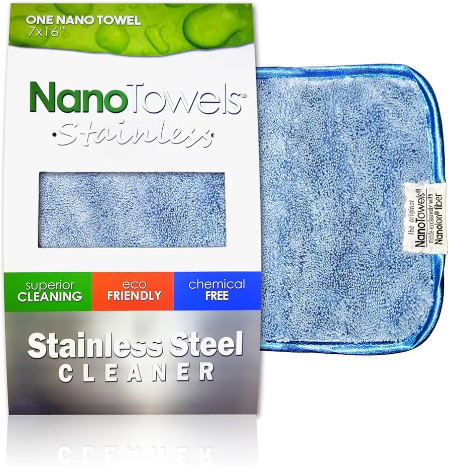 Stainless Steel Cleaner | The Amazing Chemical Free Stainless Steel Cleaning Reusable Wipe Cloth ... | Amazon (US)
