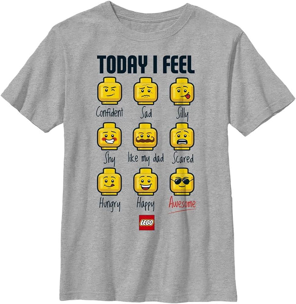 Fifth Sun Kids Iconic Expressions of Lego Guy Boys Short Sleeve Tee Shirt | Amazon (US)