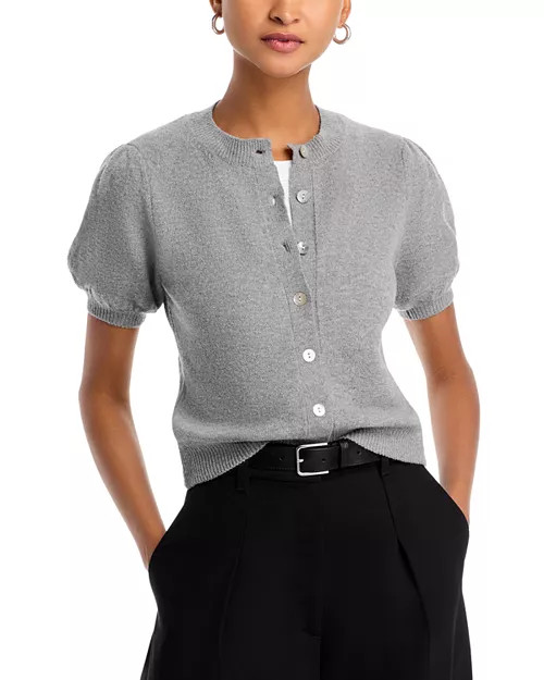 FRENCH CONNECTION Vhari Puff Sleeve Cardigan  | Bloomingdale's Women | Bloomingdale's (US)