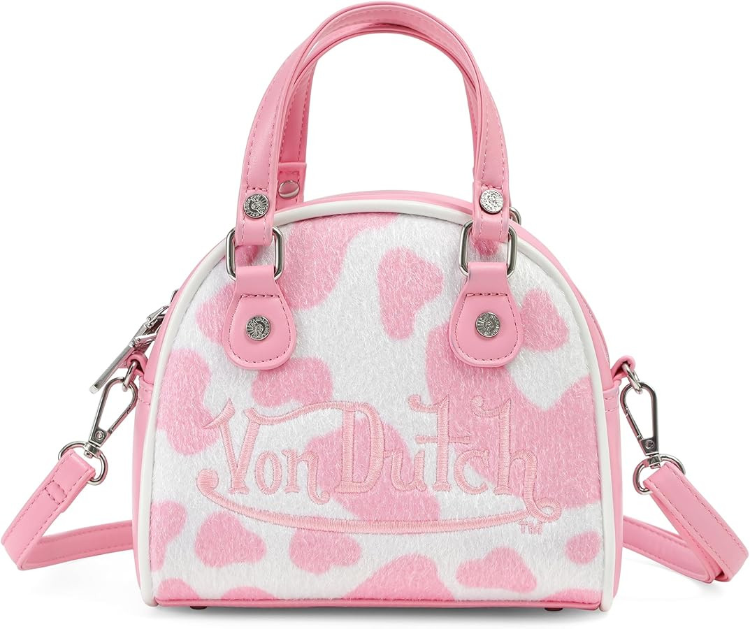 Von Dutch Womens Cow Print Bowling Bag – Stylish Women's Handbag with Adjustable Strap, Spaciou... | Amazon (US)