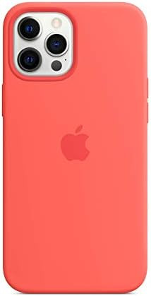 Apple iPhone 12 Pro Max Silicone Case with MagSafe - Pink Citrus | Amazon (US)