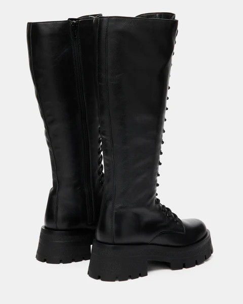 MOTTO BLACK LEATHER | Steve Madden (US)