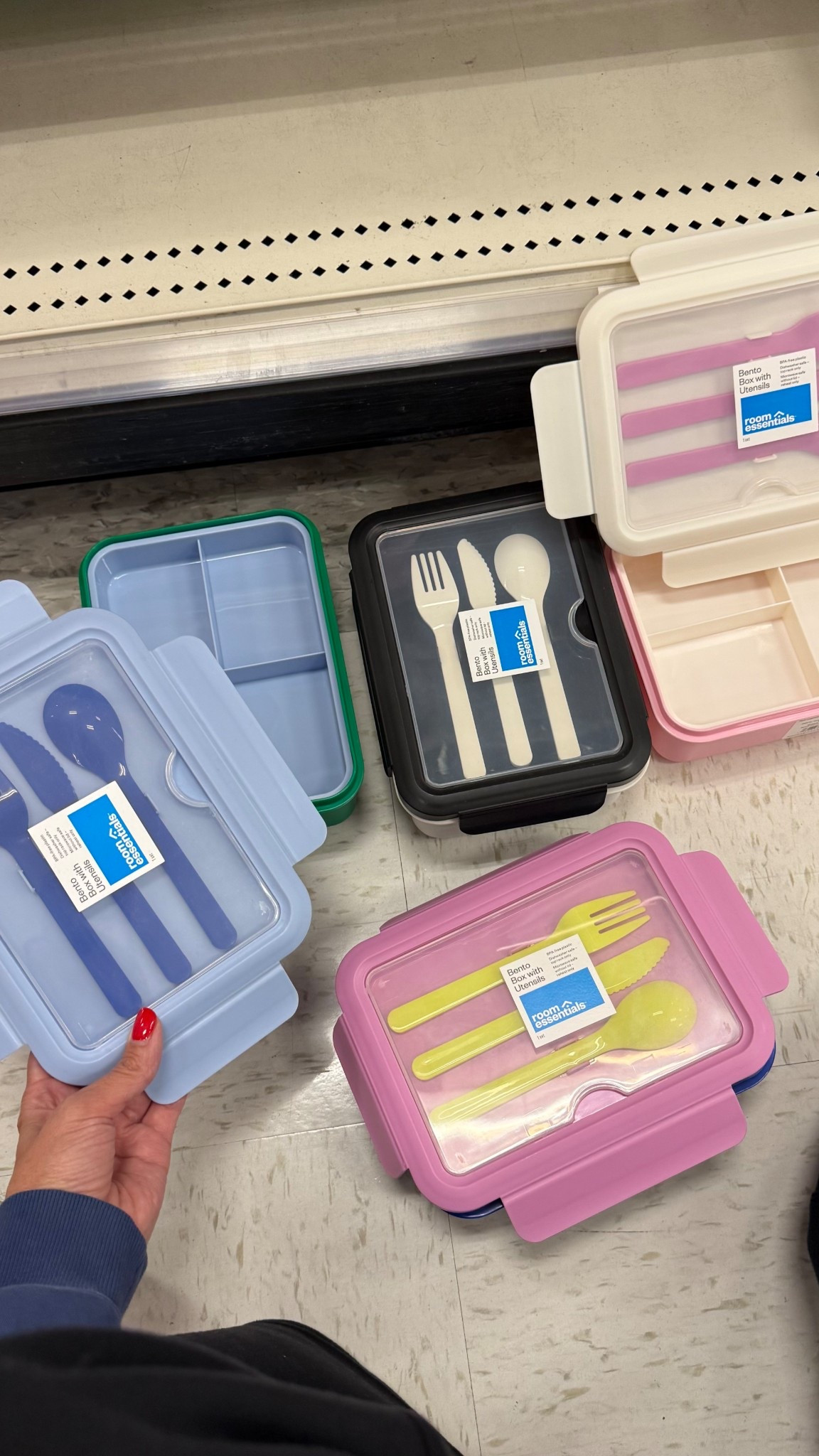 Back to school shopping 〰️ loving these cute kids bento lunch boxes with silverware. Comes in a bunch of cute colors & only $5 each 🤍

School lunchbox, kids bento box, target finds, kids lunchbox, school supplies 
#ltkbacktoschool