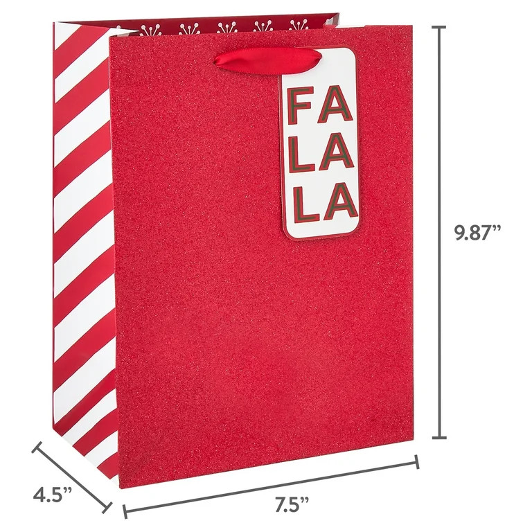 Medium Joyel Red Snowman Christmas Paper Gift Bags, 7.5" x 4.5" x 9.87", 4 Count, by Holiday Time | Walmart (US)