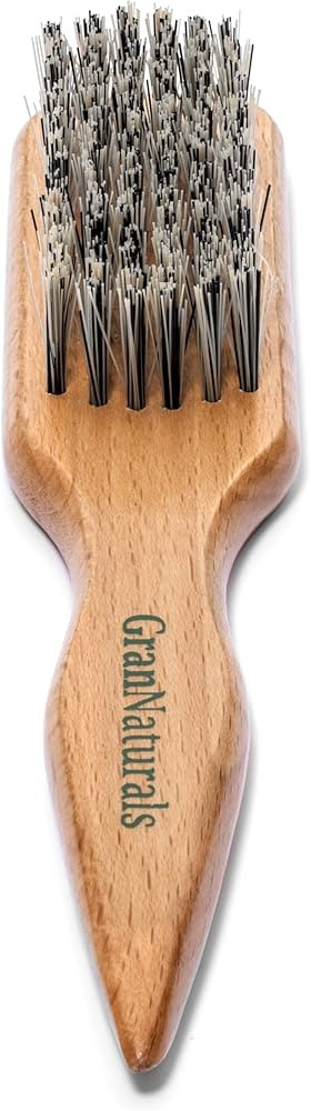 GranNaturals Hard Bristle Brush for Slick Back Hair & Teasing - Stiff Reinforced Nylon Hairbrush ... | Amazon (US)
