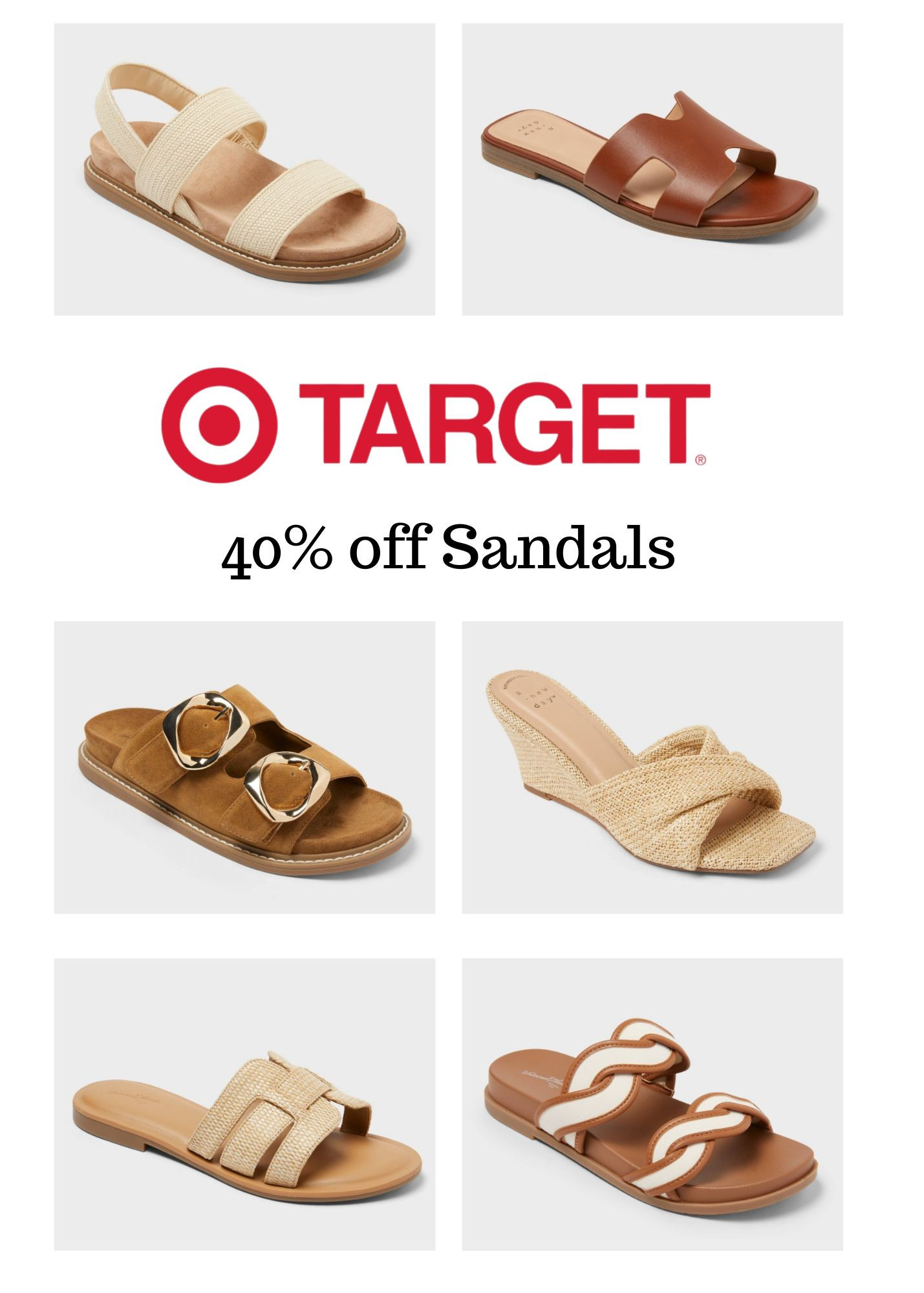  @Target Circle days 
40% off sandals 

#LTKSaleAlert